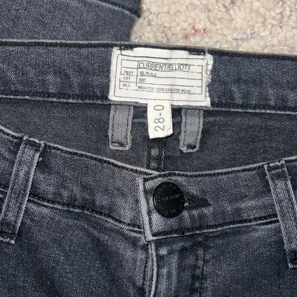 Current/Elliott The Fling evermore Jean Size 28 Charcoal Gray boyfriend straight - Picture 3 of 9